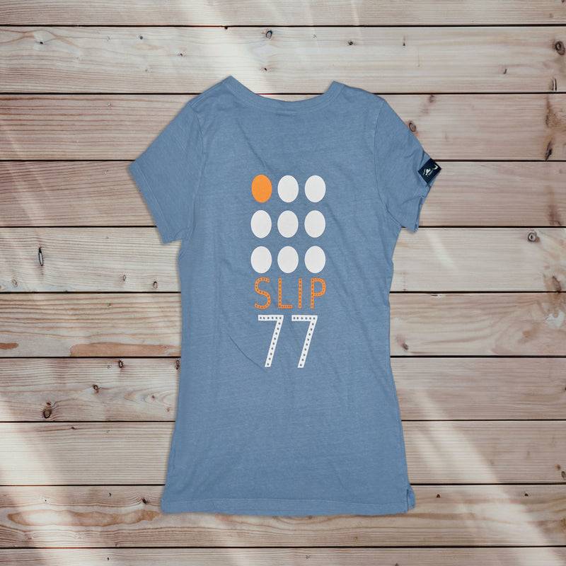 Women's 9 Dots Beach Wash V-Neck Tee