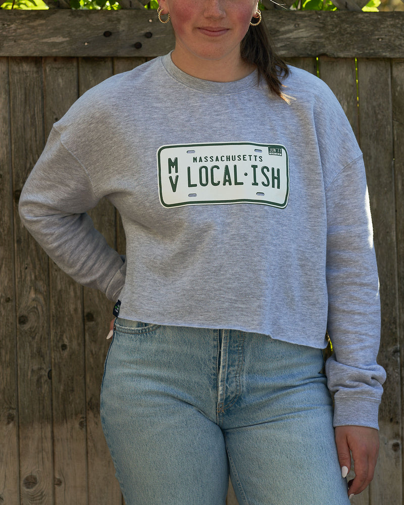 Women's Localish Cropped Crew Pullover