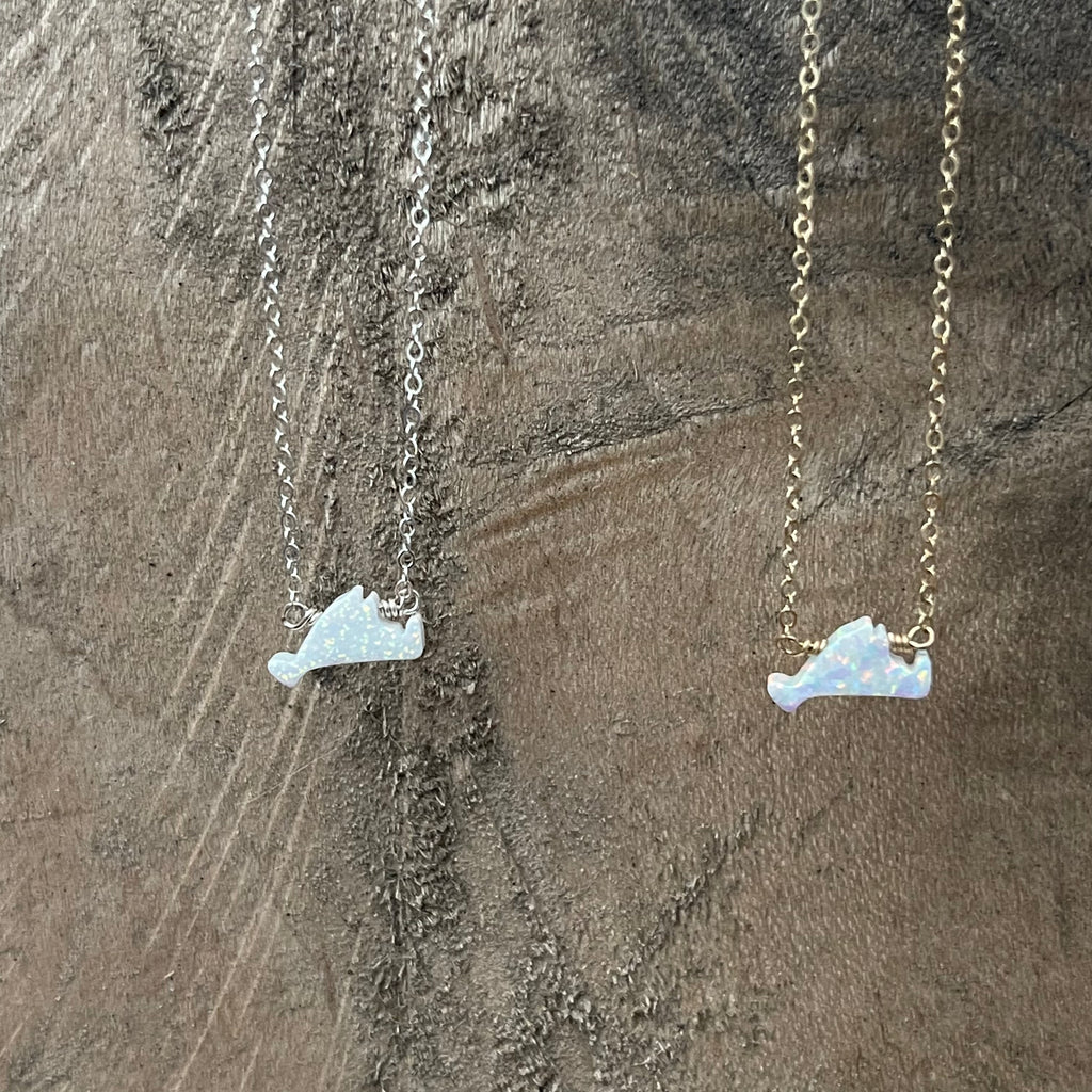 Slip77 White Opal MV Necklace